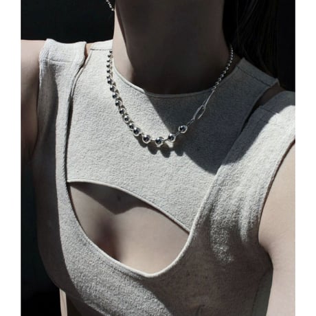 Ball chain hook bracelet [Unisex line]