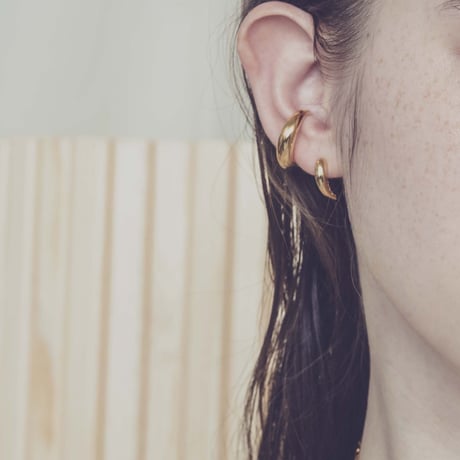 norme sleek earcuff ring (1P) #4 / SV925＋Gold Plated