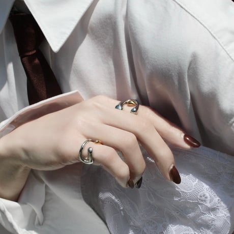 Visions pinky cuff ring (mix color)
