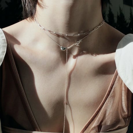 norme long frame necklace / Men's (Silver)