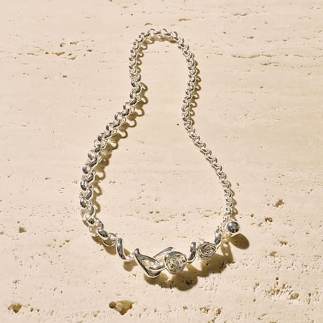 Rose hook necklace
