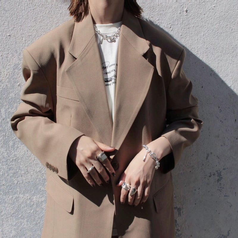 Collar necklace / Light silver | Soierie Online 