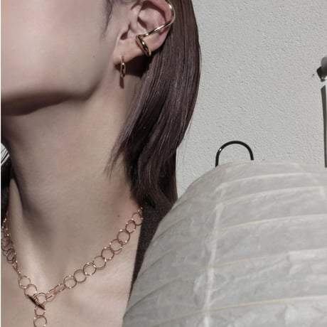 norme clear circle pierce / SV925＋Gold Plated