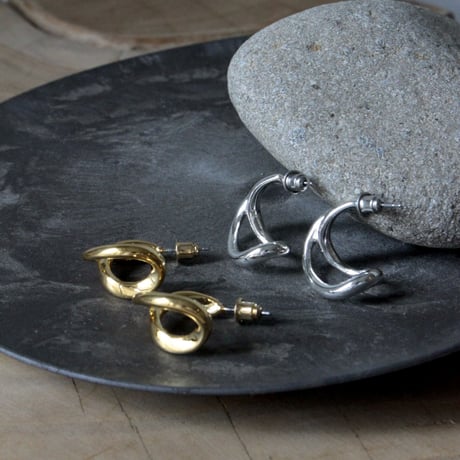 Curve hoop pierce (2P)(one color)