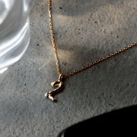 norme numbering mini necklace / SV925＋Gold Plated