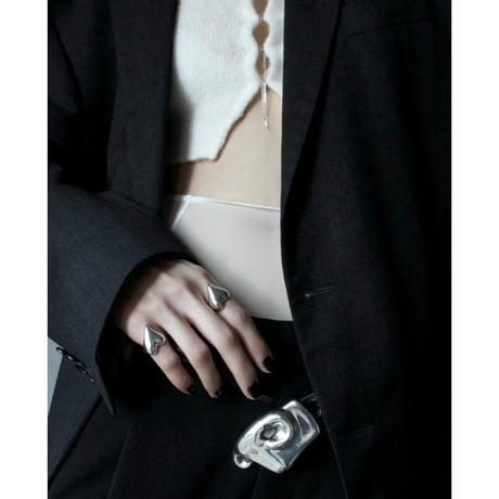 Heart ring / Silver 【Silver 925 product】