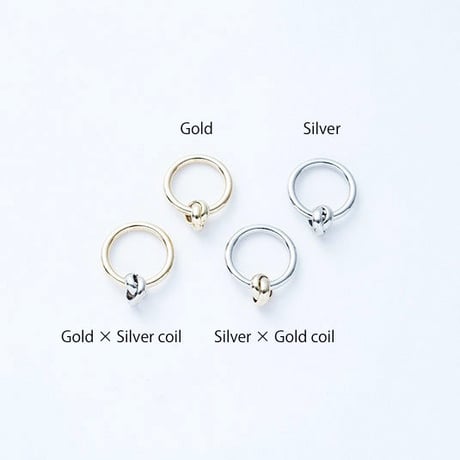 Coil knot ring