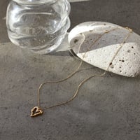norme open heart necklace / SV925＋Gold Plated