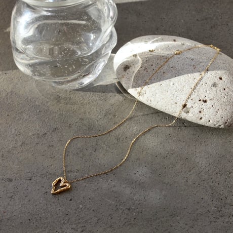 norme open heart necklace / SV925＋Gold Plated