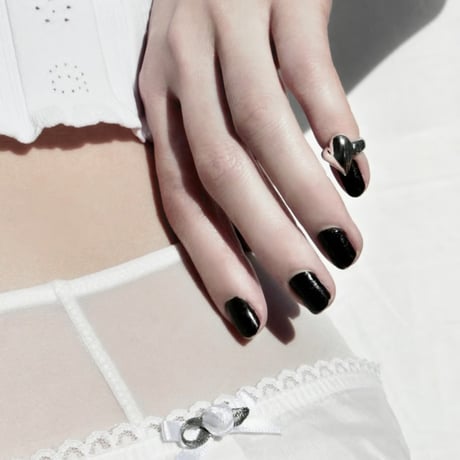 Heart mini cuff / Silver【Silver 925 product】