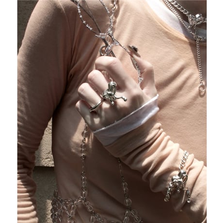 Distort ribbon bracelet