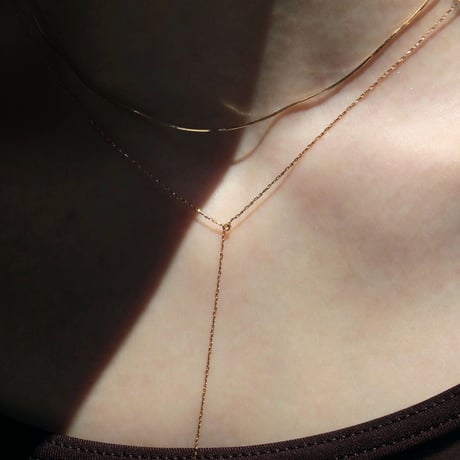 norme polished necklace / K18