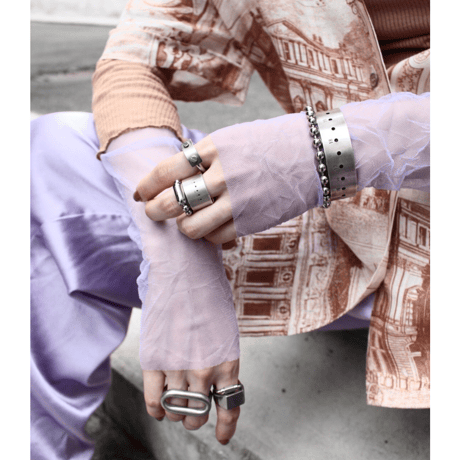 Ball chain bracelet / 6.5mm  / Gross silver［Unisex line］