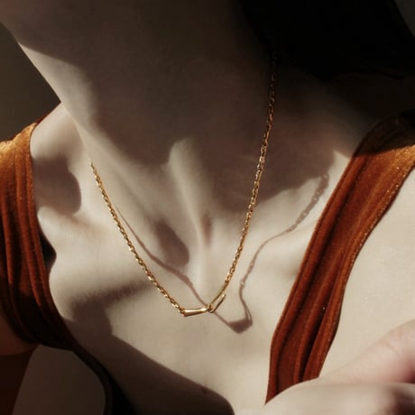 norme dew snake necklace / SV925＋Gold Plated