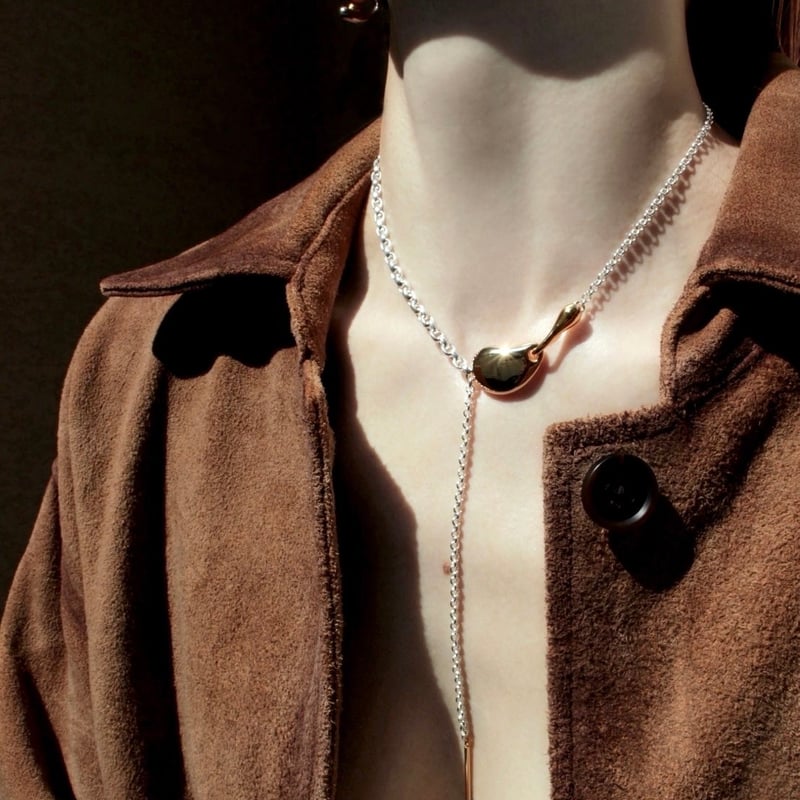 Kinetic parts lariat ネックレス Kinetic parts lariat | Soierie Online Store