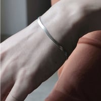 norme flat snake  bracelet / SV925