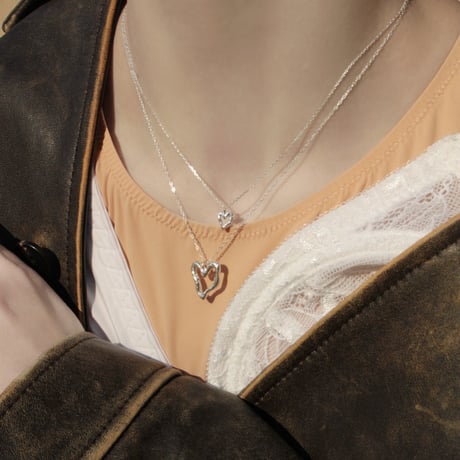 norme open heart necklace / SV925