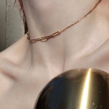 norme dew long frame necklace / SV925＋Gold Plated