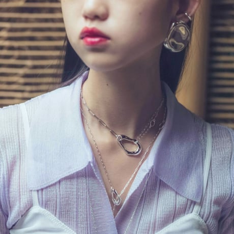 Moist plate earing / Silver