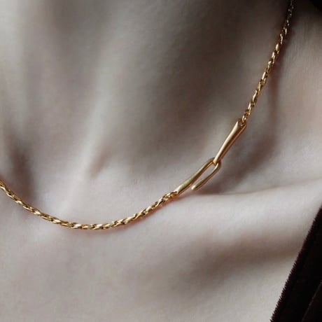 norme dew snake necklace / SV925＋Gold Plated
