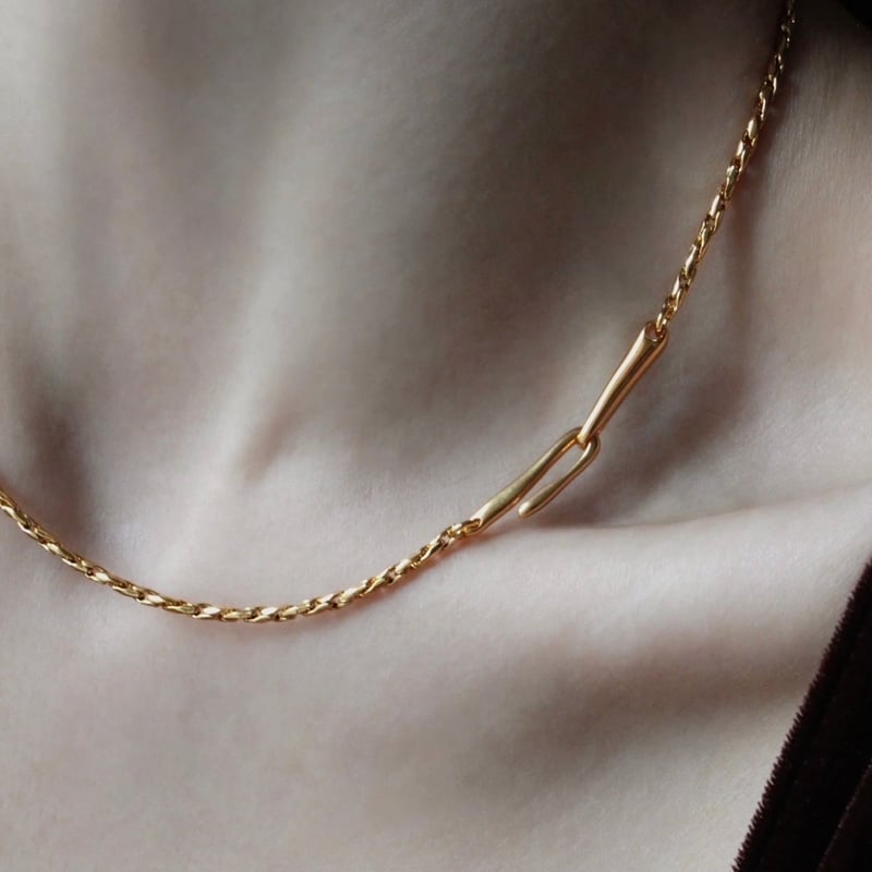 norme dew snake necklace / Gold | Soierie Onlin