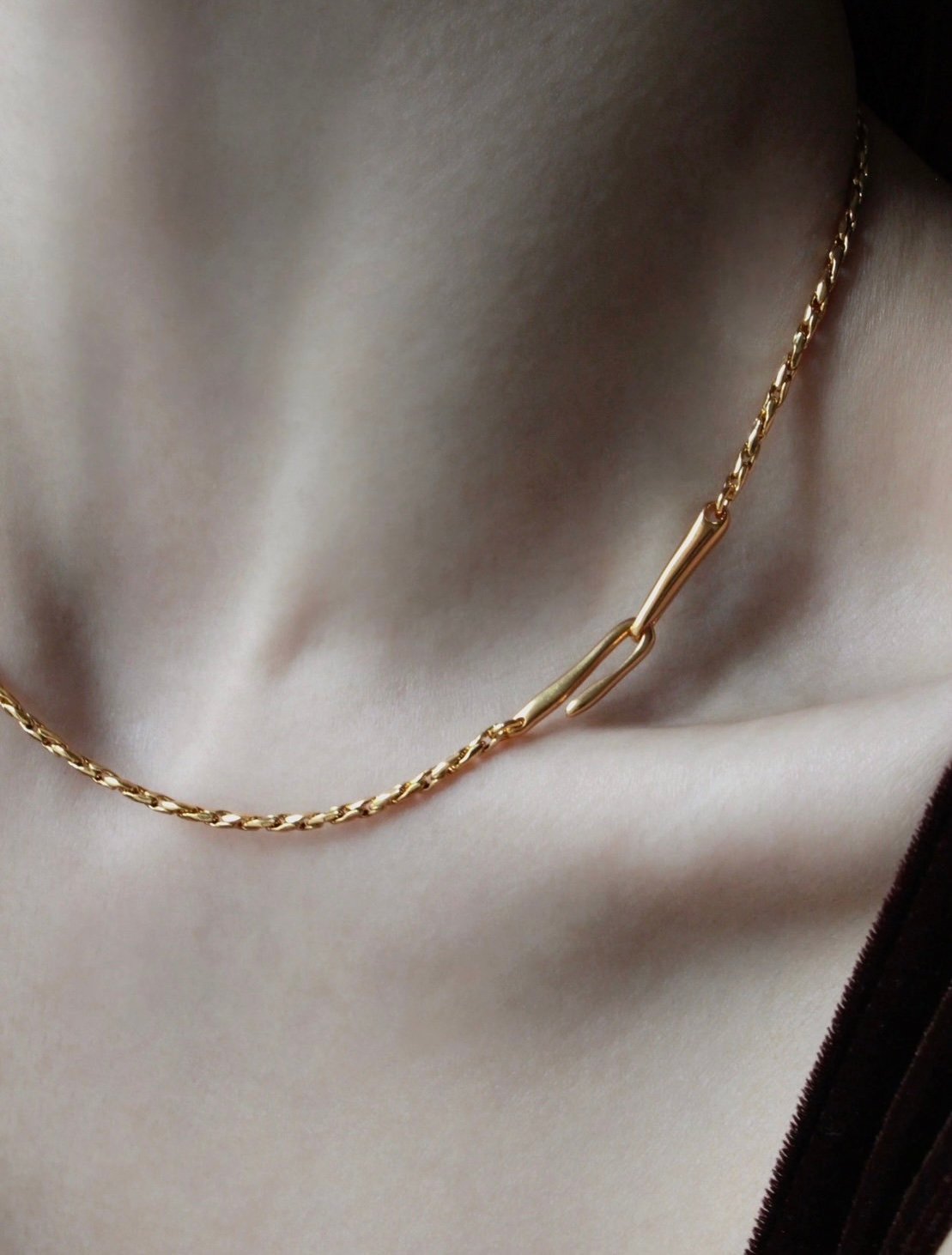 norme dew snake necklace / SV925＋Gold Plated |