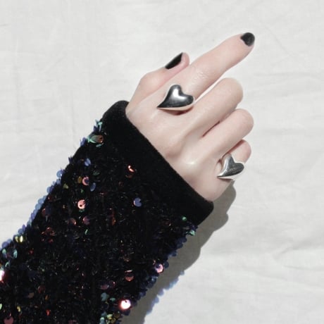 Heart ring / Silver 【Silver 925 product】