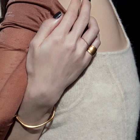 norme dew bangle (Matt) / SV925＋Gold Plated
