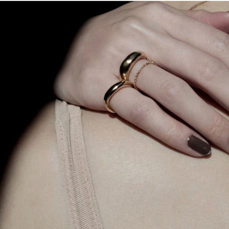 norme first double ring (bold) / SV925＋Gold Plated