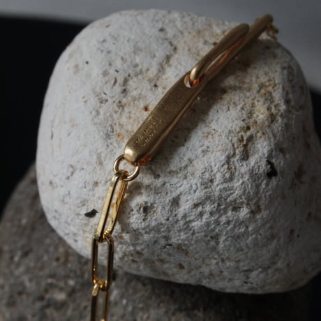 norme dew long frame bracelet / SV925＋Gold Plated