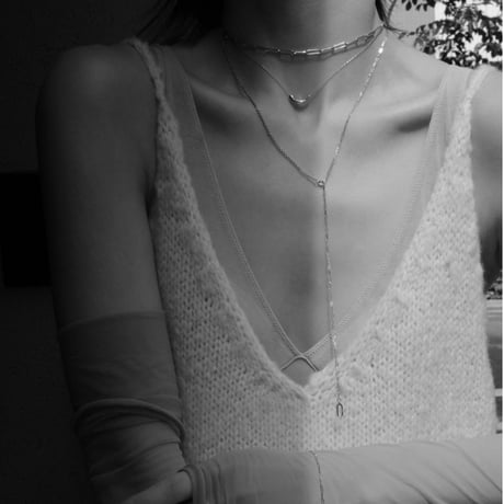 norme long frame necklace (Men's) / SV925＋Gold Plated