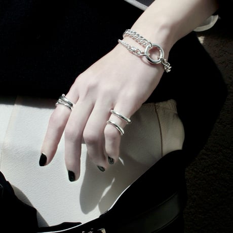 Infinity phalange cuff ring