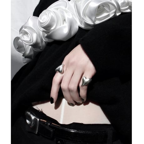 Heart ring / Silver 【Silver 925 product】