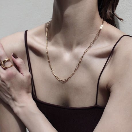 norme long frame necklace (Men's) / SV925＋Gold Plated