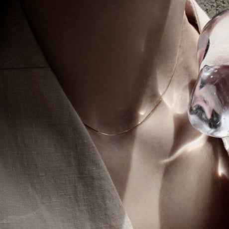 norme polished necklace / K18