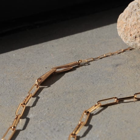 norme dew long frame necklace / SV925＋Gold Plated