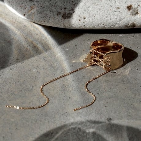 norme playing chain ring / SV925＋Gold Plated