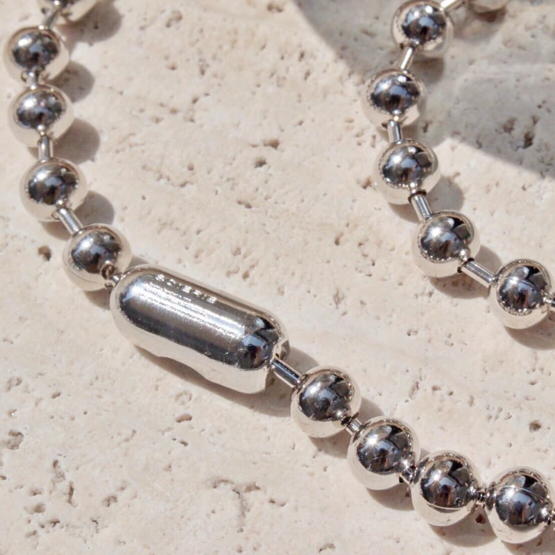 Soierie シルバーブレスレット Ball chain bracelet / 6.5mm / Gross silver［Uni