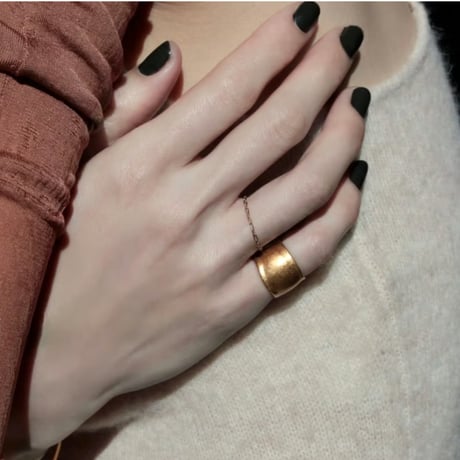 norme dew pinky ring (Matt) / SV925＋Gold Plated