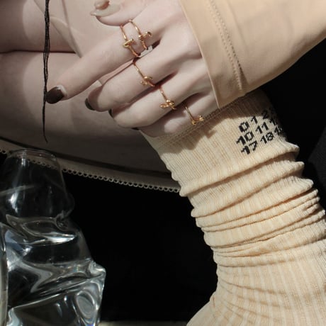norme numbering ring / SV925＋Gold Plated