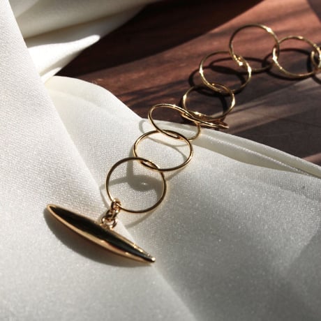 norme clear circle bracelet / SV925＋Gold Plated