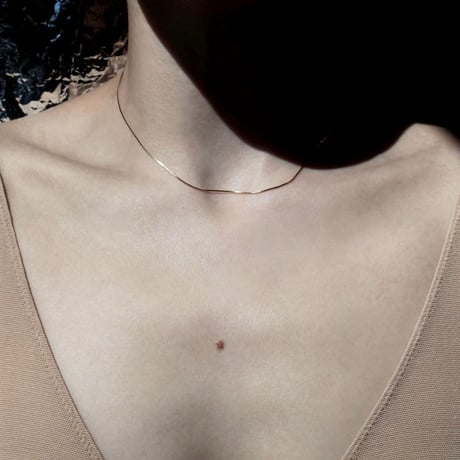 norme polished necklace / K18