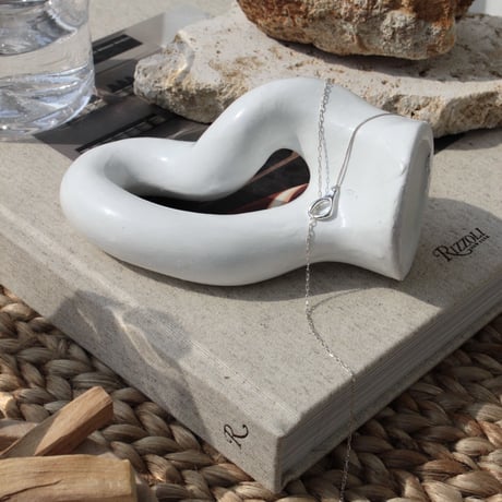 Clay long necklace