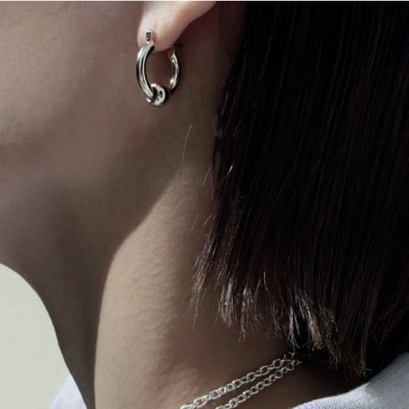 Metal furniture hoop pierce (gloss/2P) [Unisex line]