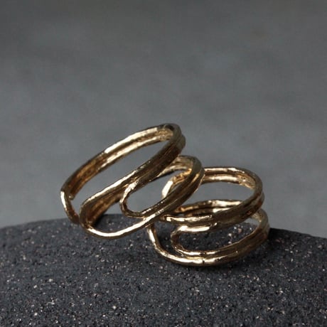 norme uncut clip ring / SV925＋Gold Plated