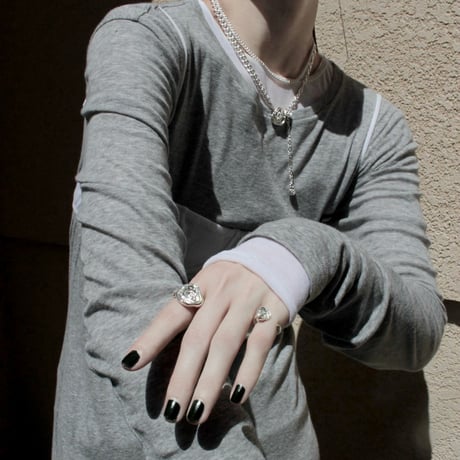 Rose cuff ring
