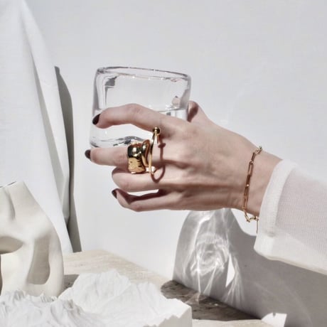 norme long frame bracelet [Unisex] / SV925＋Gold Plated