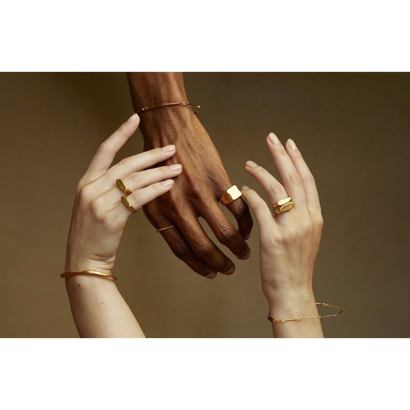 norme bamboo chain bracelet (bold) / SV925＋Gold