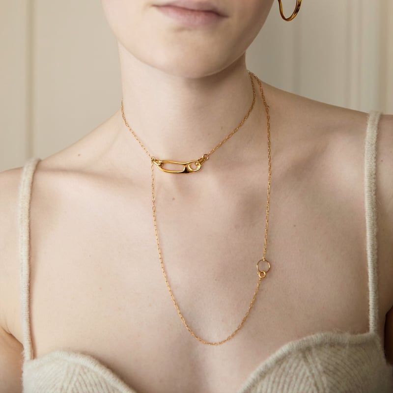 【Soierie】Fibula chain ネックレス Fibula chain necklace | Soierie Online Store