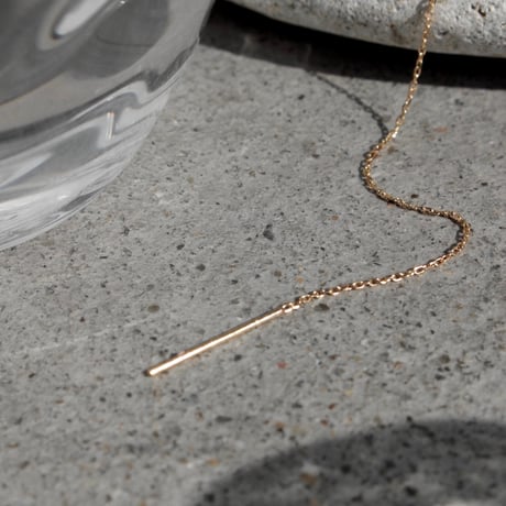 norme playing chain pierce (long/1P) / SV925＋Gold Plated